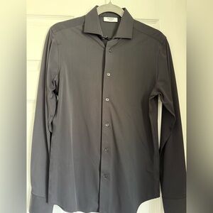 Murano Black Dress Shirt Slim Fit